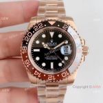 Rolex GMT Master II Asia Swiss 2836 All Rose Gold watch Replica